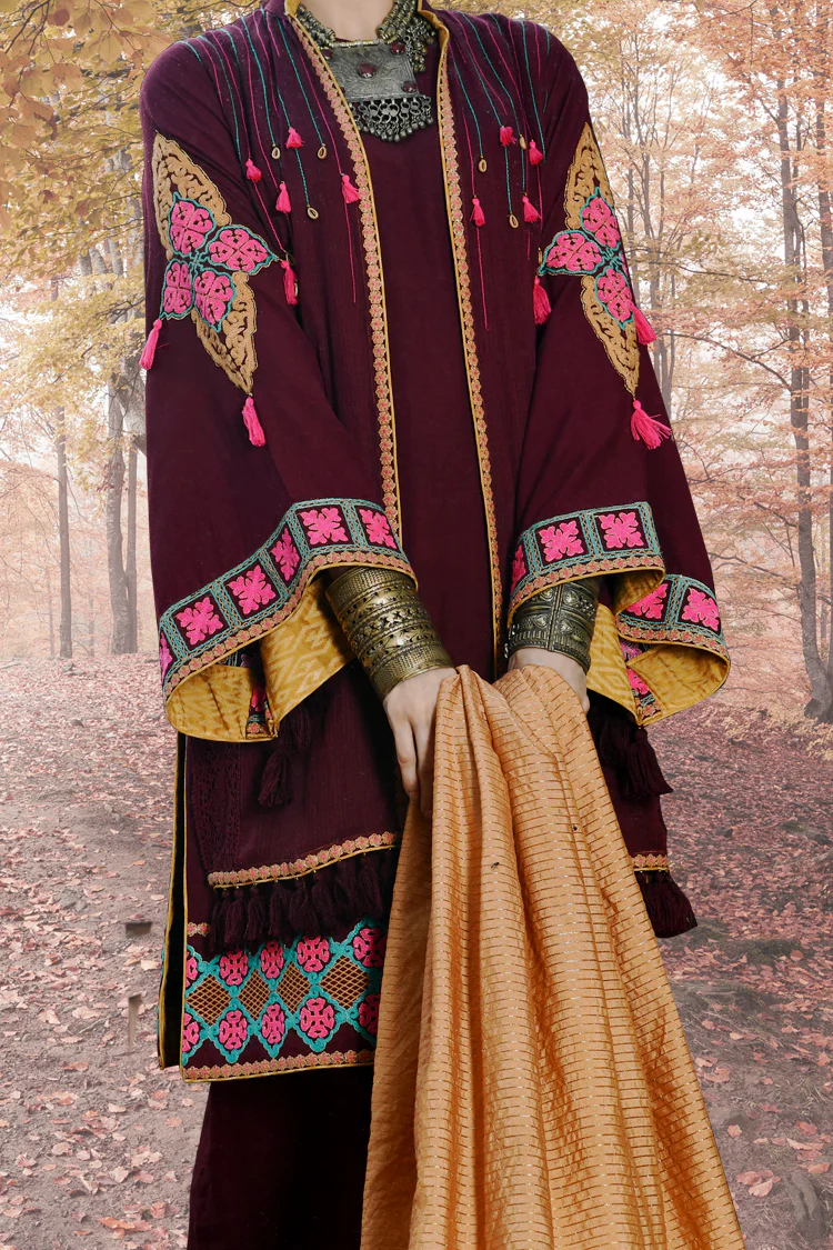 Maroon 3 Piece Stitched - AWP-183 - Image 2