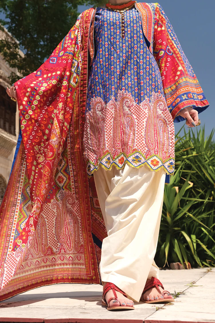 Maroon Lawn 3 Piece Unstitched - ALP-722
