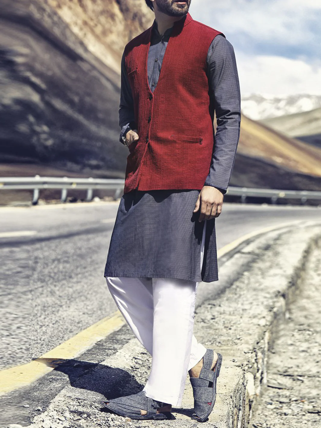 Maroon Waistcoat - WC-222