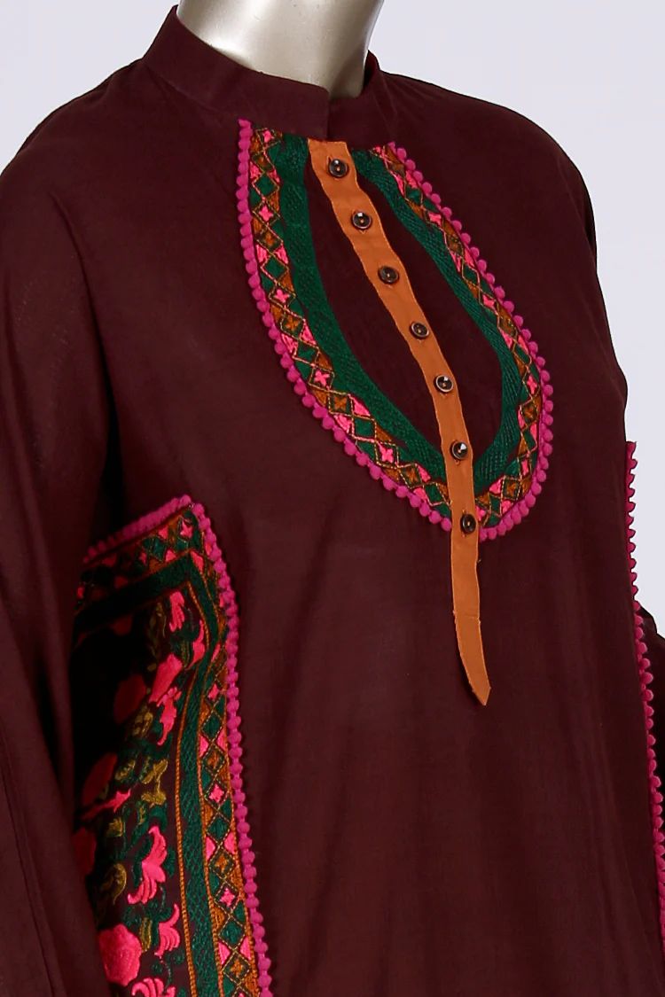 Maroon 3 Piece Stitched - ALP-352 - Image 2