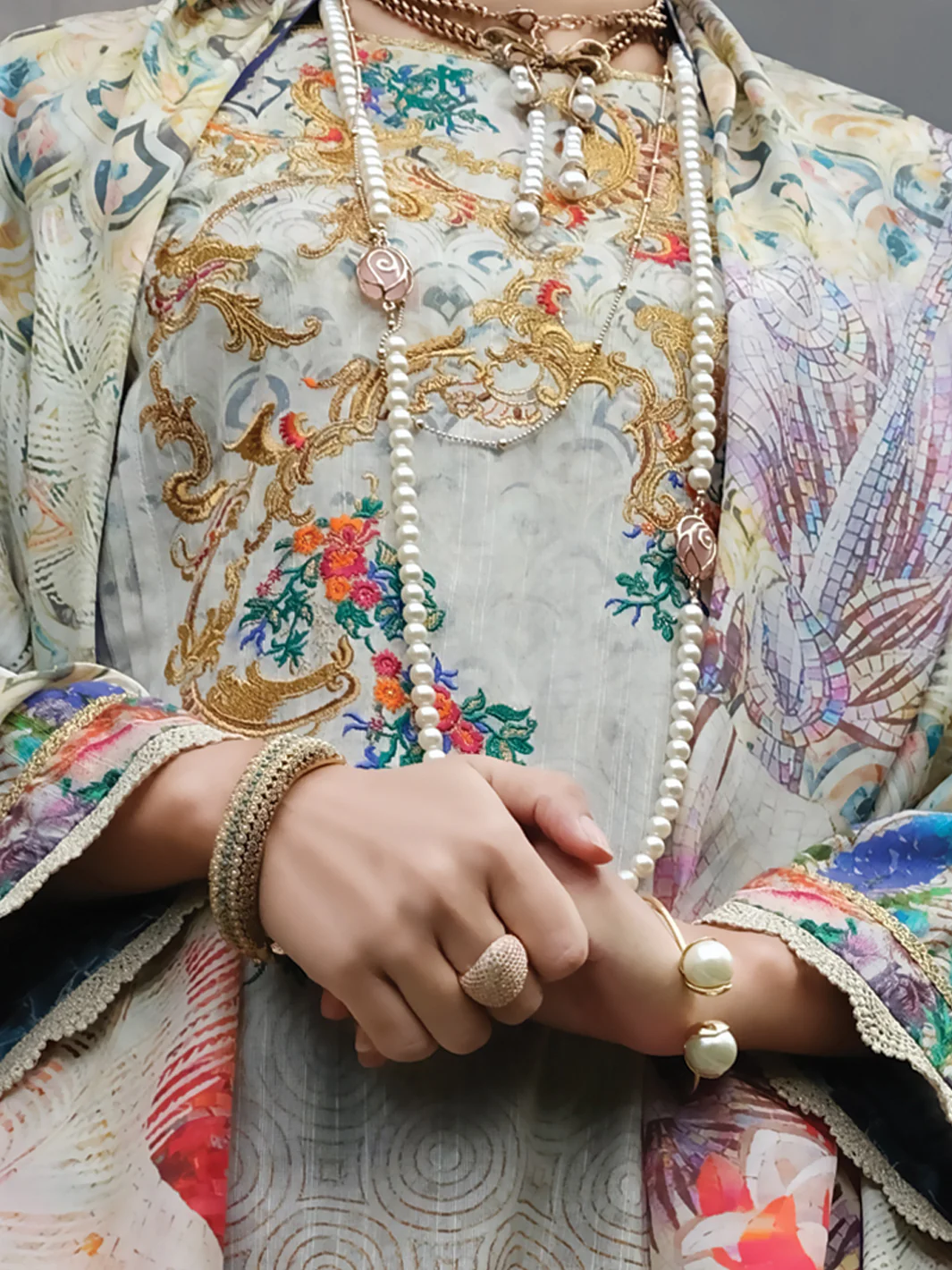 Natural Khaddar 3 Piece Stitched - AWP-207 - Image 2