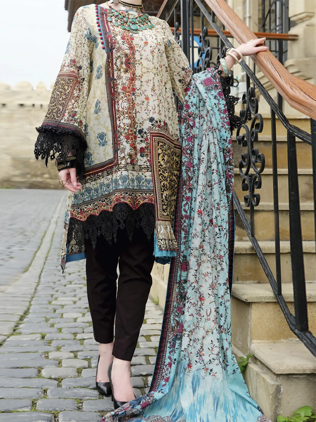 Natural Lawn 2 Piece Unstitched - ALP-693