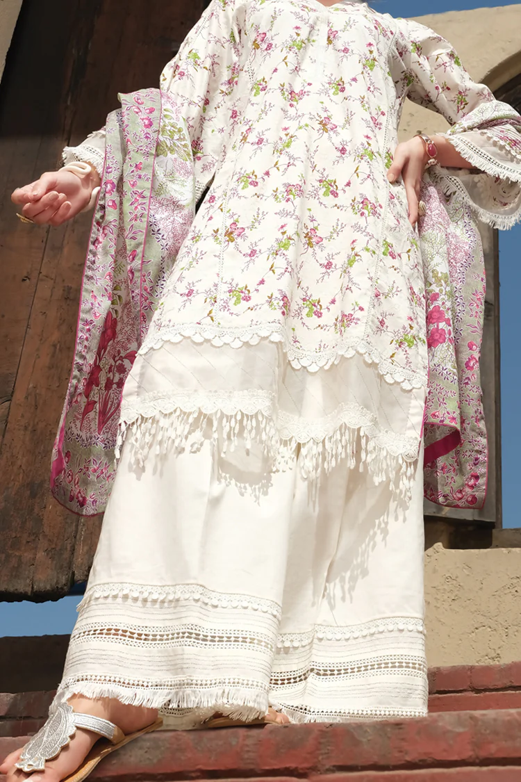 Natural Lawn 3 Piece Stitched - ALP-724