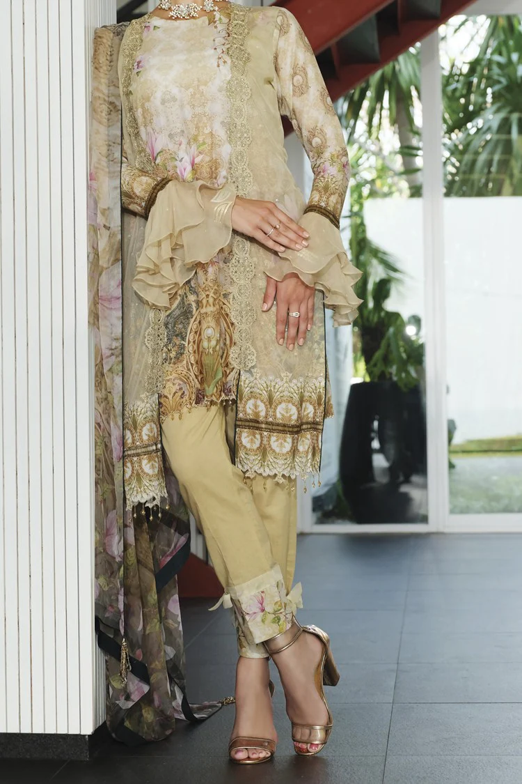 Natural Lawn 3 Piece Unstitched - ALP-625