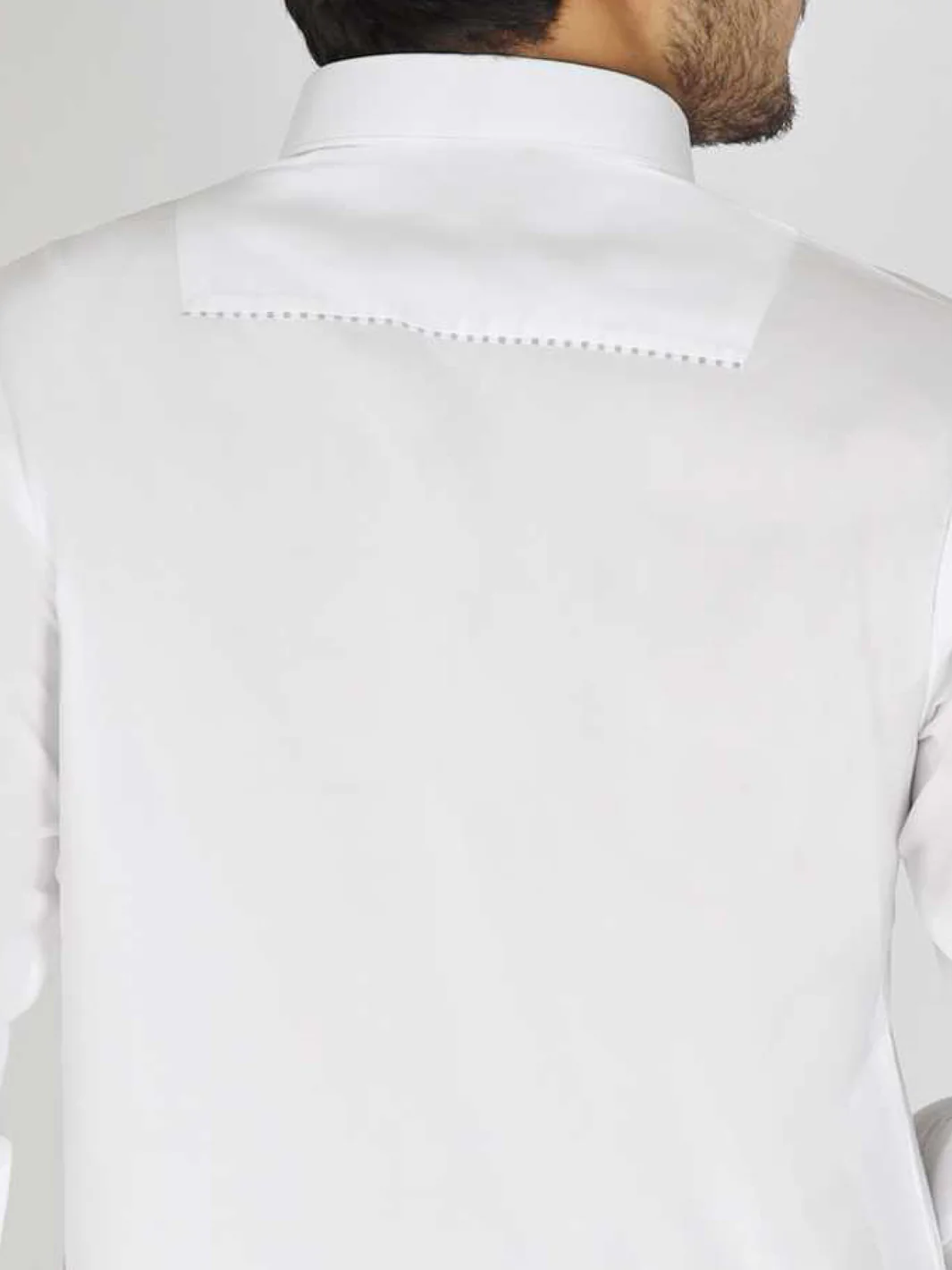 Off White Blended Kameez Shalwar - ALWA-KS-179 - Image 3