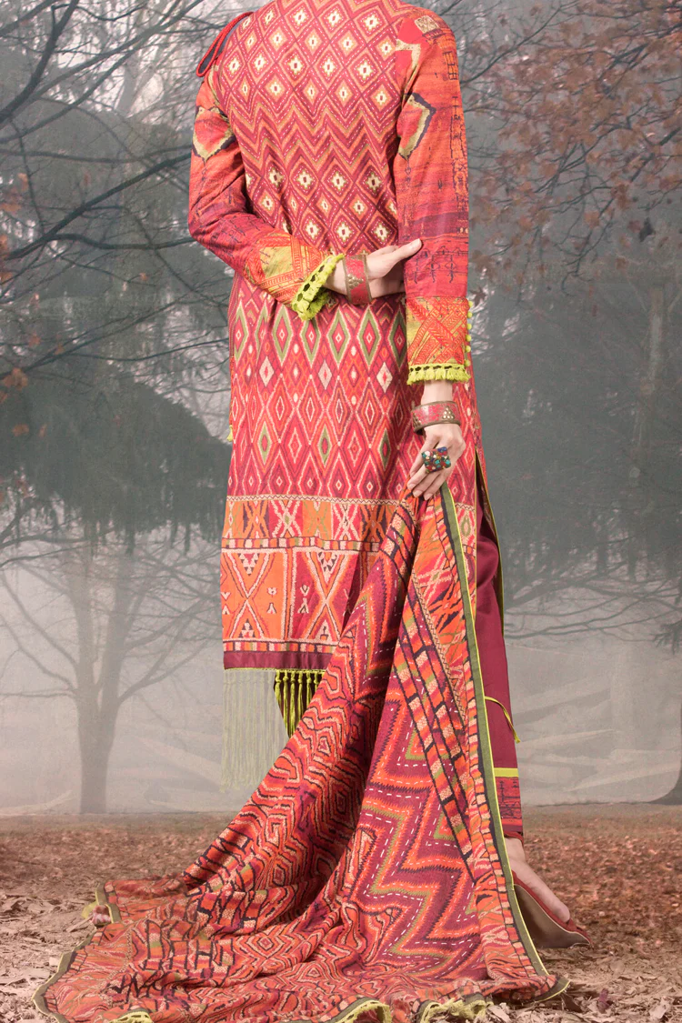 Orange Cambric 3 Piece Stitched - AWP-171 - Image 2