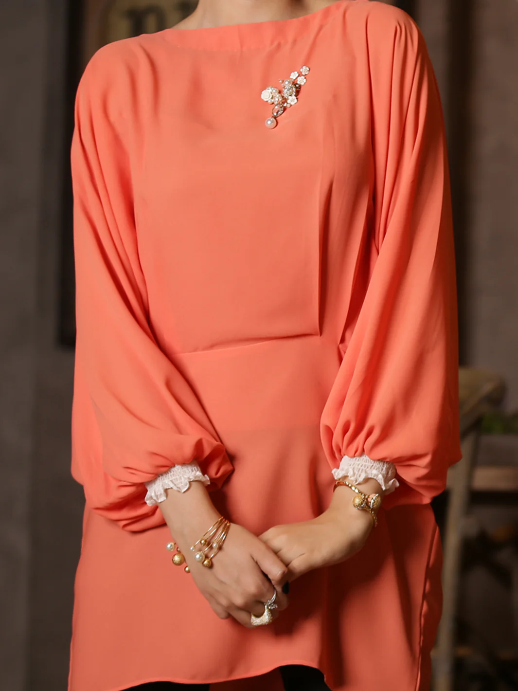 Orange Tunic - LSK-103 - Image 2