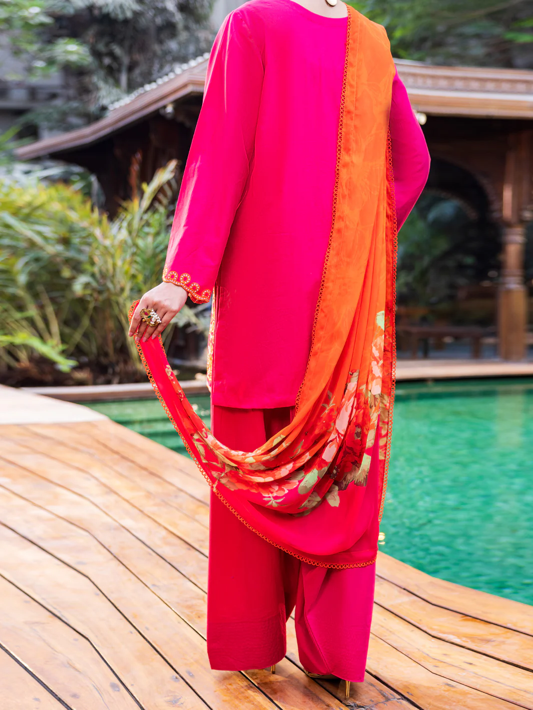 Pink Cotton Stitched 3PC - ALP-3PS-2625 - Image 3