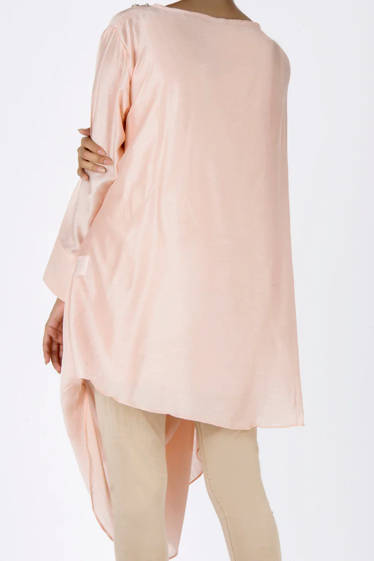 Pink Silk Tunic - LK-641 - Image 2