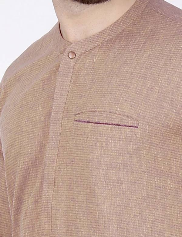 Purple Blended Kurta - AL-K-572 - Image 2