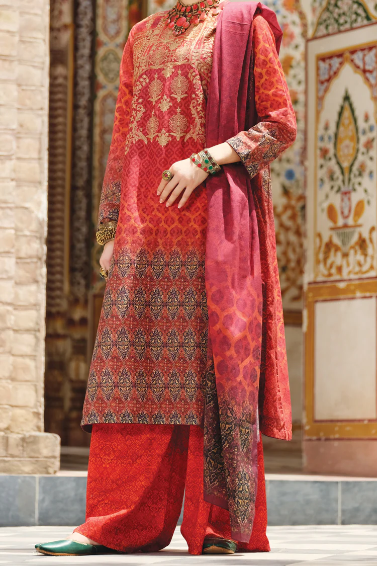 Red Lawn 3 Piece Stitched - ALP-747