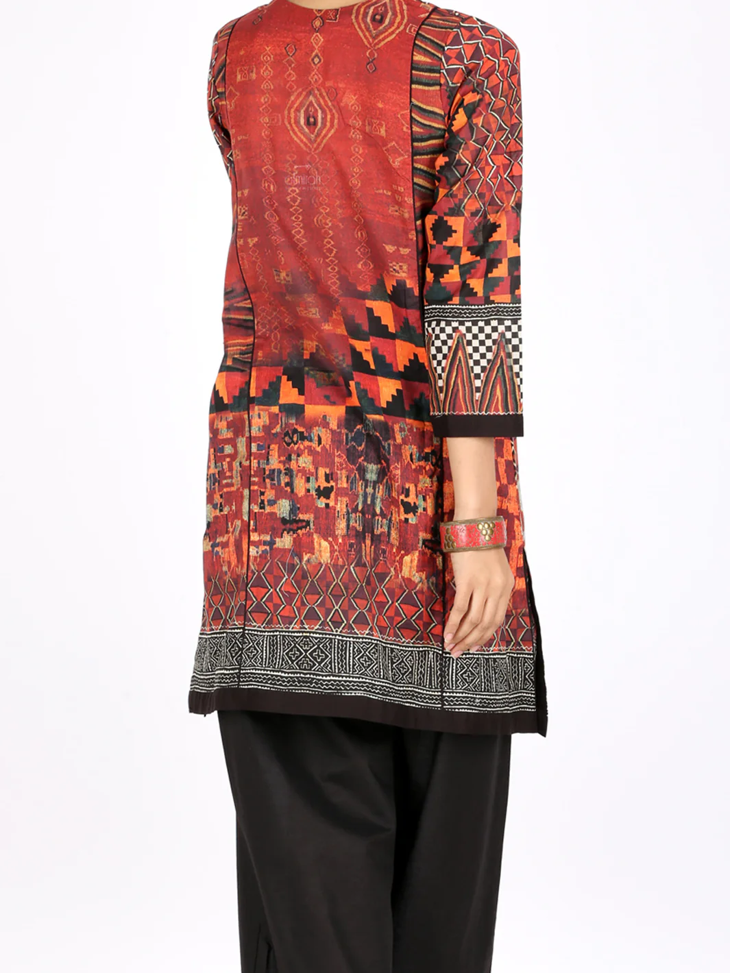 Red Lawn Tunic - LK-661 - Image 2