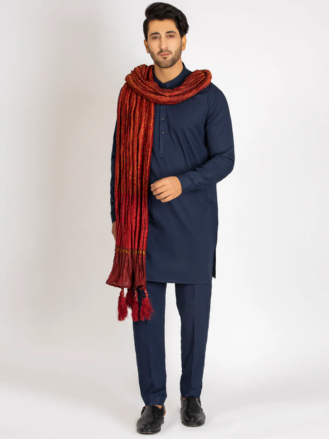 Red Stole For Men - AL-MST-015