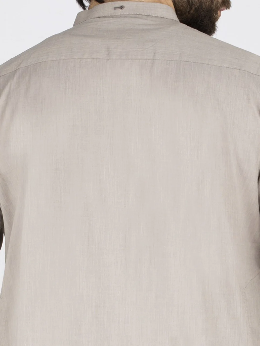 Sand Colored Cotton Kurta - AL-K-801 - Image 3