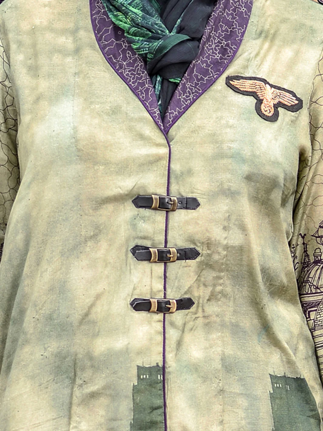 Azaadi Green Tunic - LK-049 - Image 3