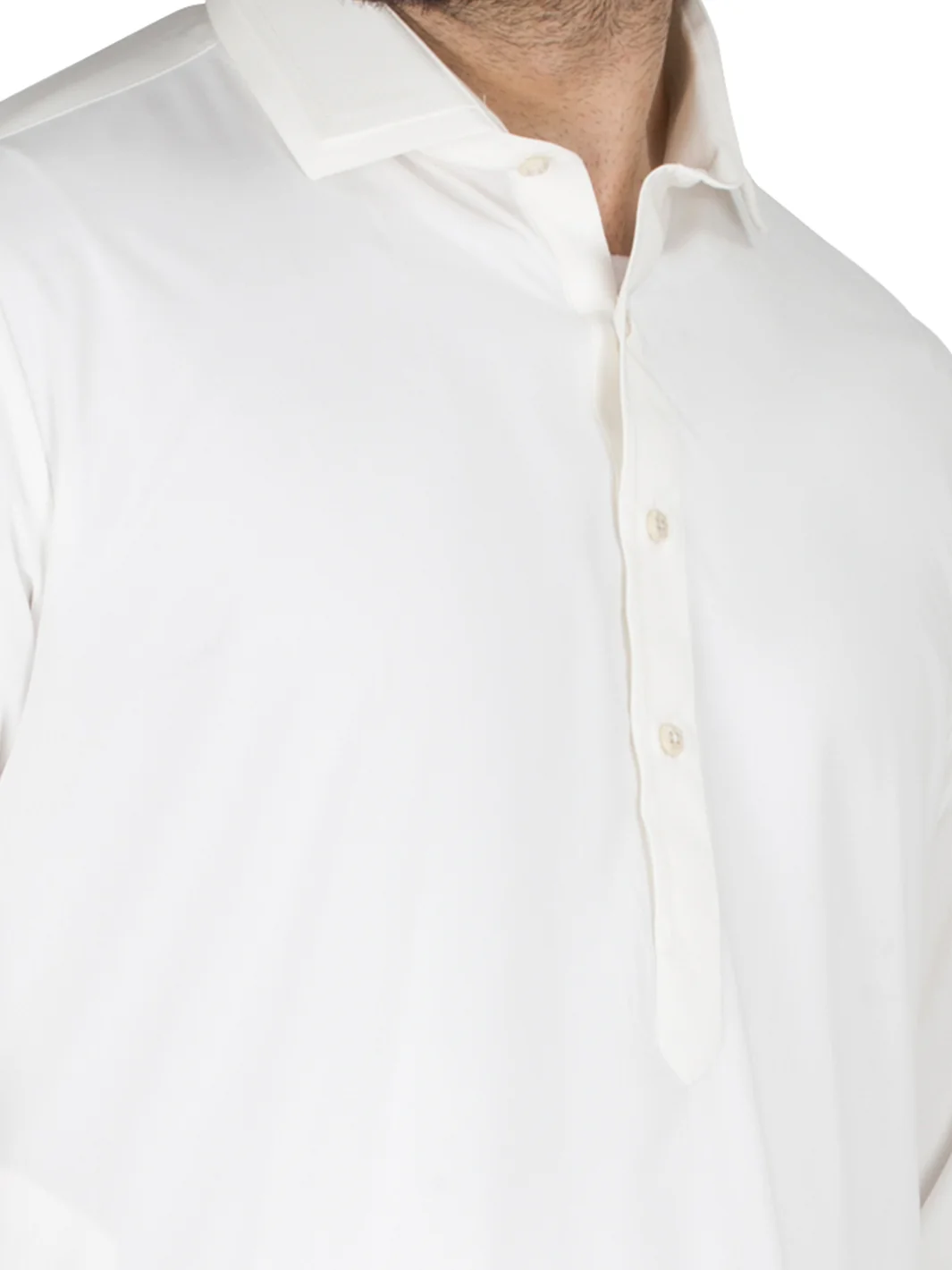 White Blended Kameez Shalwar - ALWA-KS-160 - Image 2