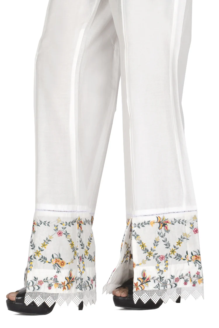 White Women Trouser - AL-T-344 - Image 2