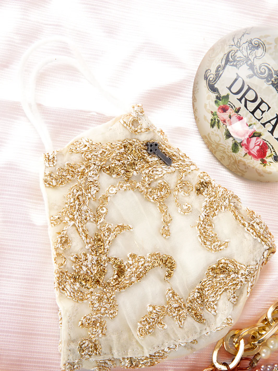 Embroidered Women Face Mask - AL-LFM-001C - Image 4